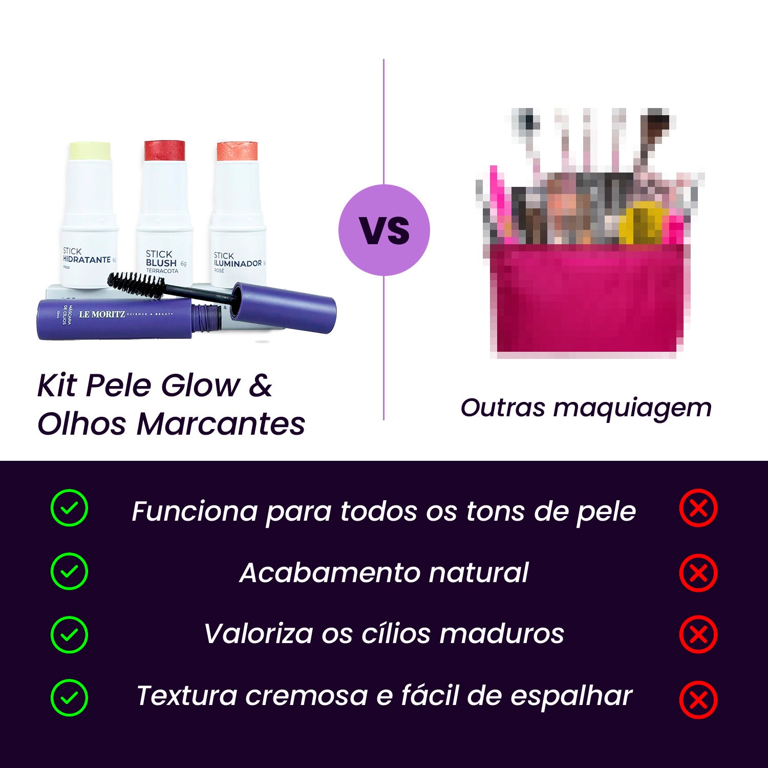 Kit Pele Glow & Olhos Marcantes Le Moritz | Edição Limitada