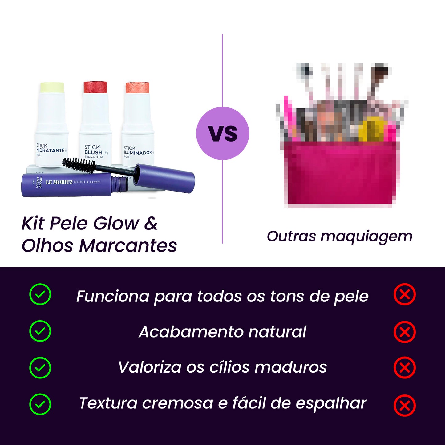 Kit Pele Glow & Olhos Marcantes Le Moritz | Edição Limitada