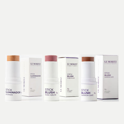 Kit Trio Dourado + Mauve + Marrom