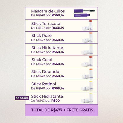 Kit Completo de Maquiagem Le Moritz | Edição Setembro
