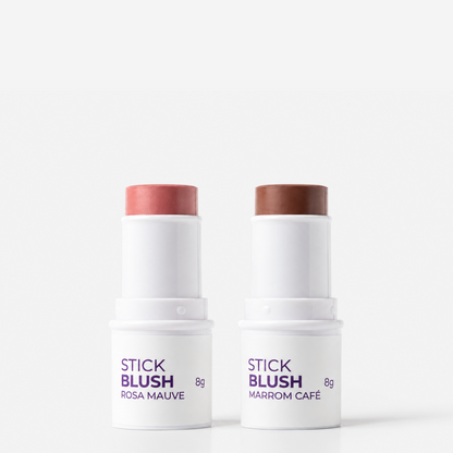 Kit Duo - Stick Rosa Mauve + Marrom Café