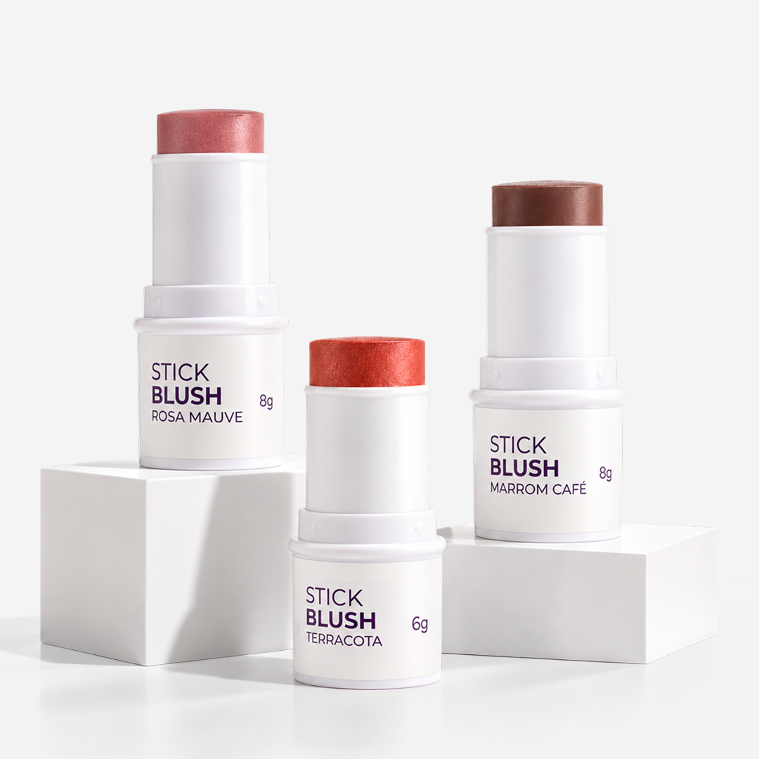 Kit Trio - Stick Rosa Mauve + Marrom Café + Terracota