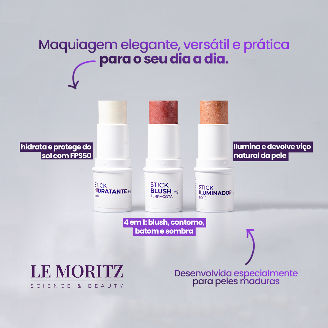 Kit Trio Stick Le Moritz - Escolha suas cores