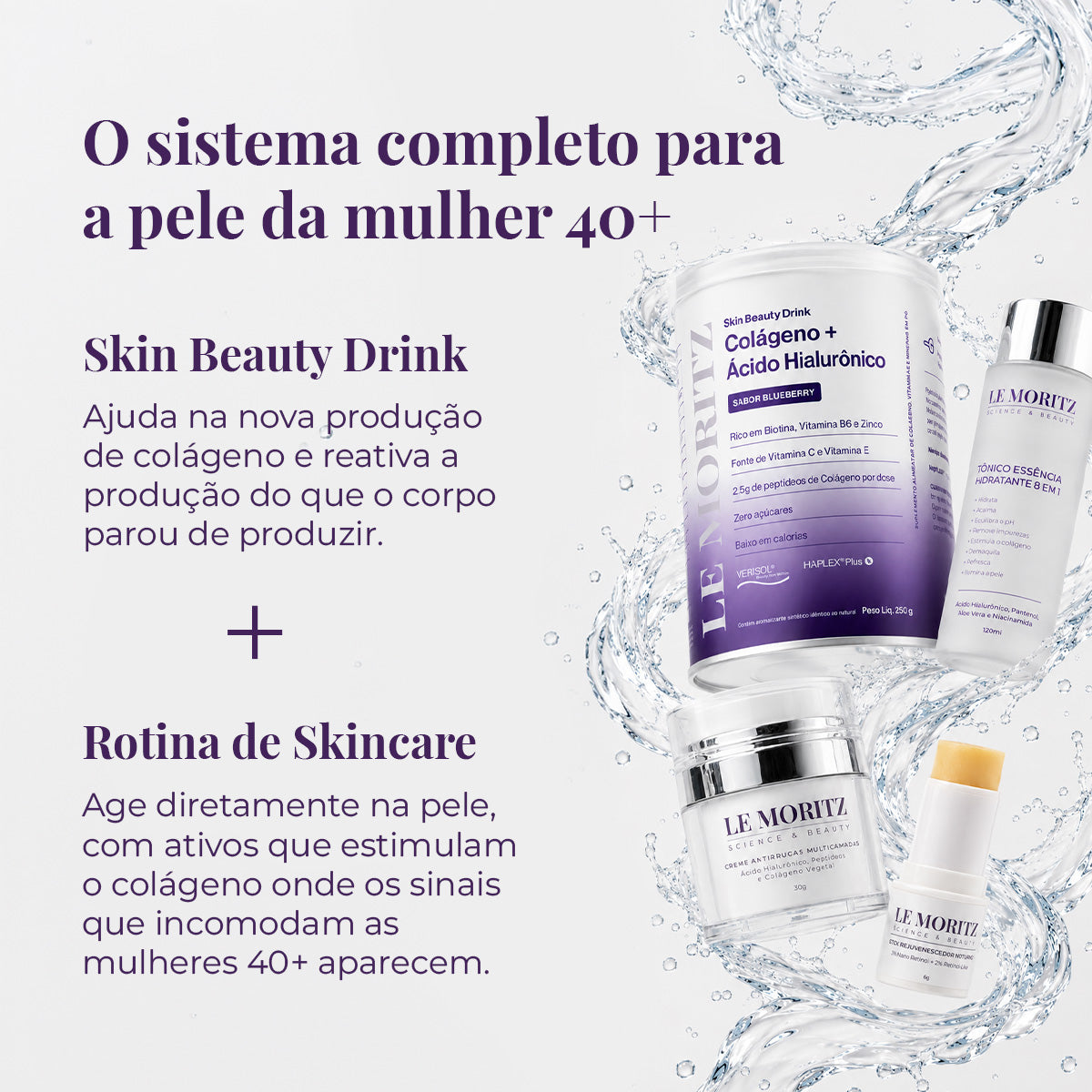 Kit reposição de colágeno Le Moritz