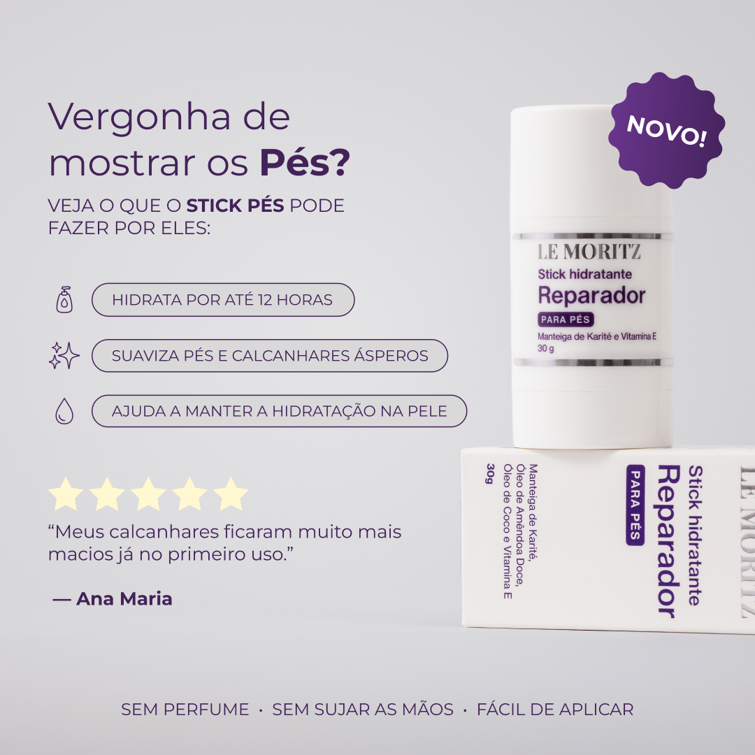 Stick Hidratante Reparador para Pés Le Moritz - imagem 3